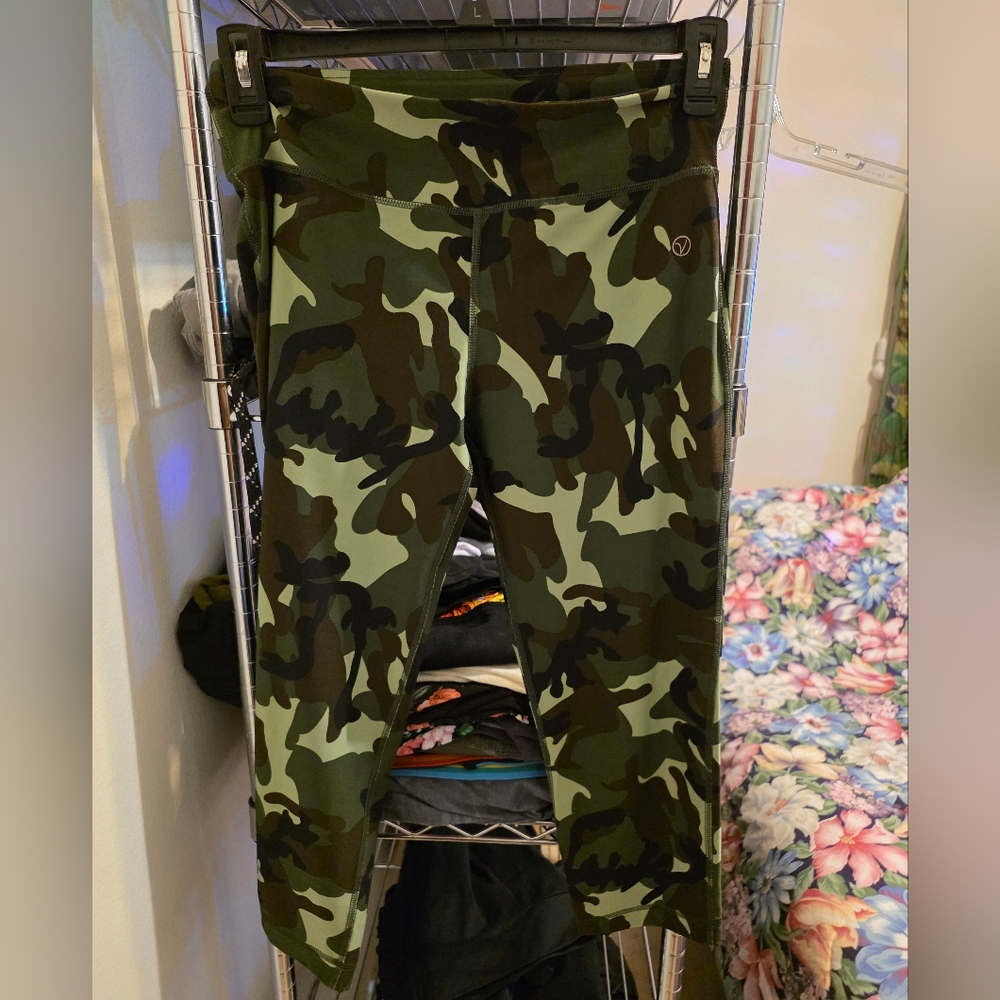 Vogo Green Camouflage Women's Leggings